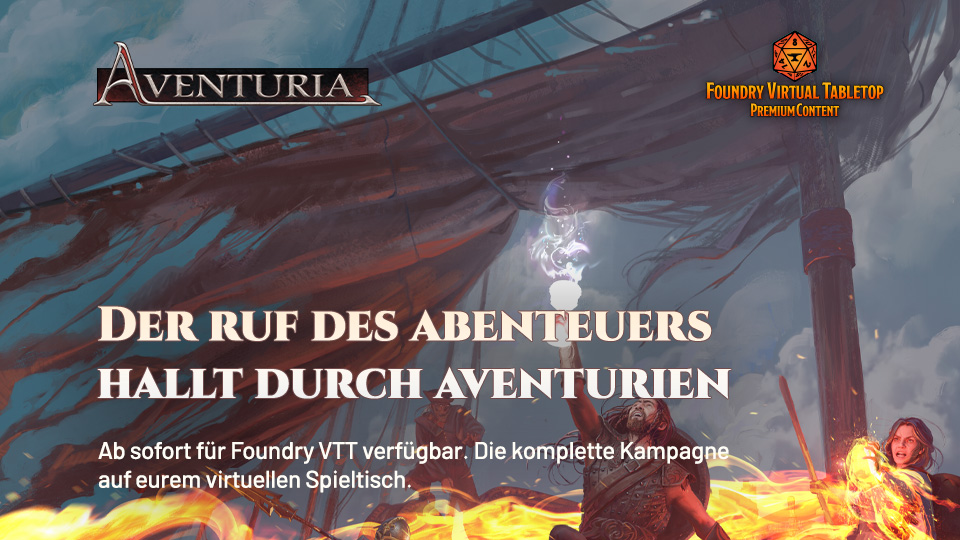 Aventuria: Kelche der Macht ist jetzt für Foundry verfügbar